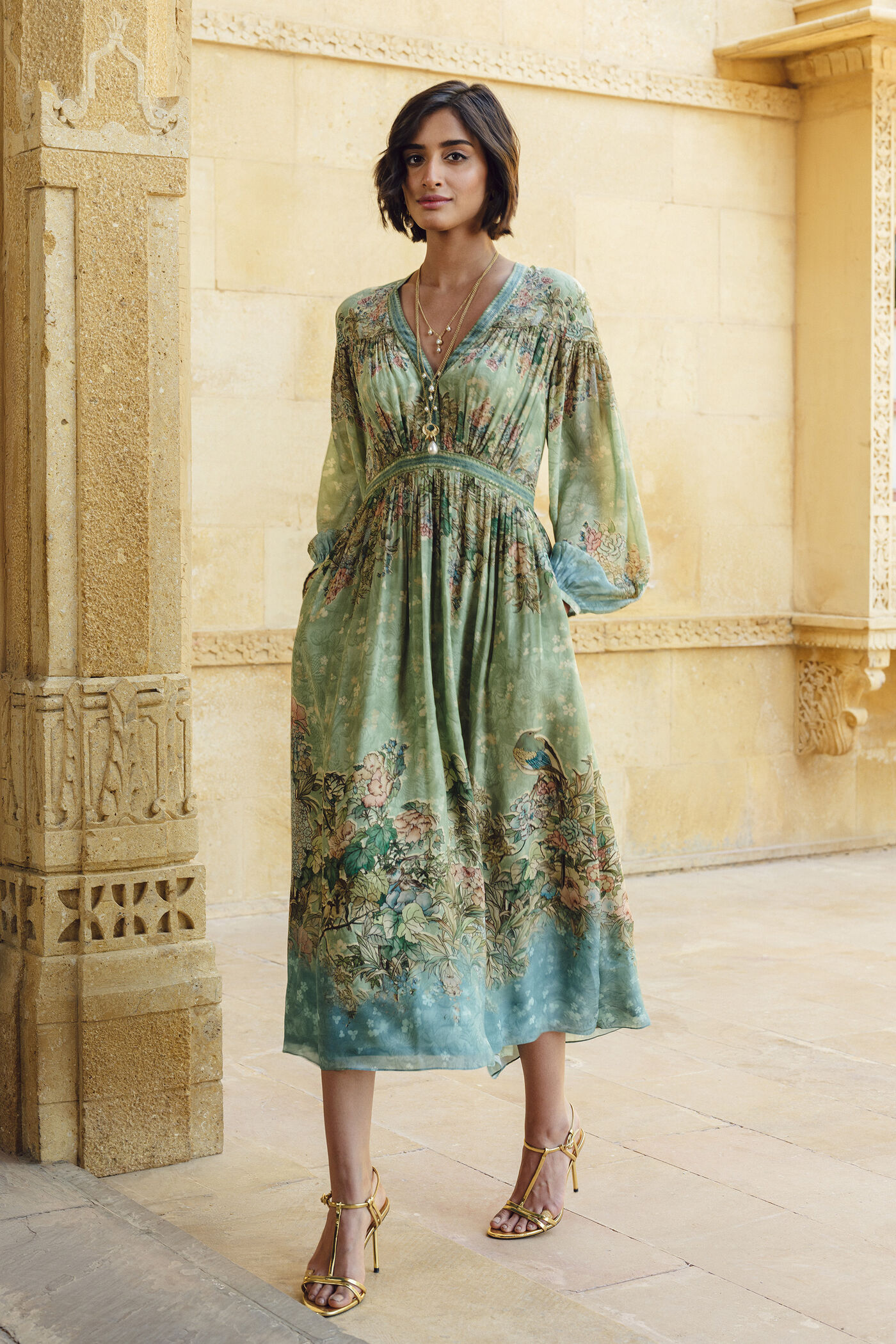 Buy Designer Palesa Dress - Sage Online for Women from Anita Dongre S25RD14_SAGE Buy Designer Palesa Dress - Sage Online for Women from Anita Dongre S25RD14_SAGE