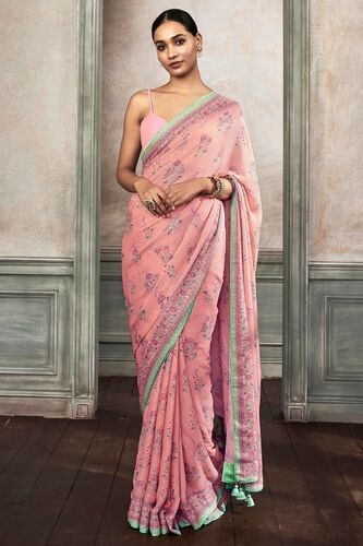 1 - Shilpi Saree Set – Pink, image 1