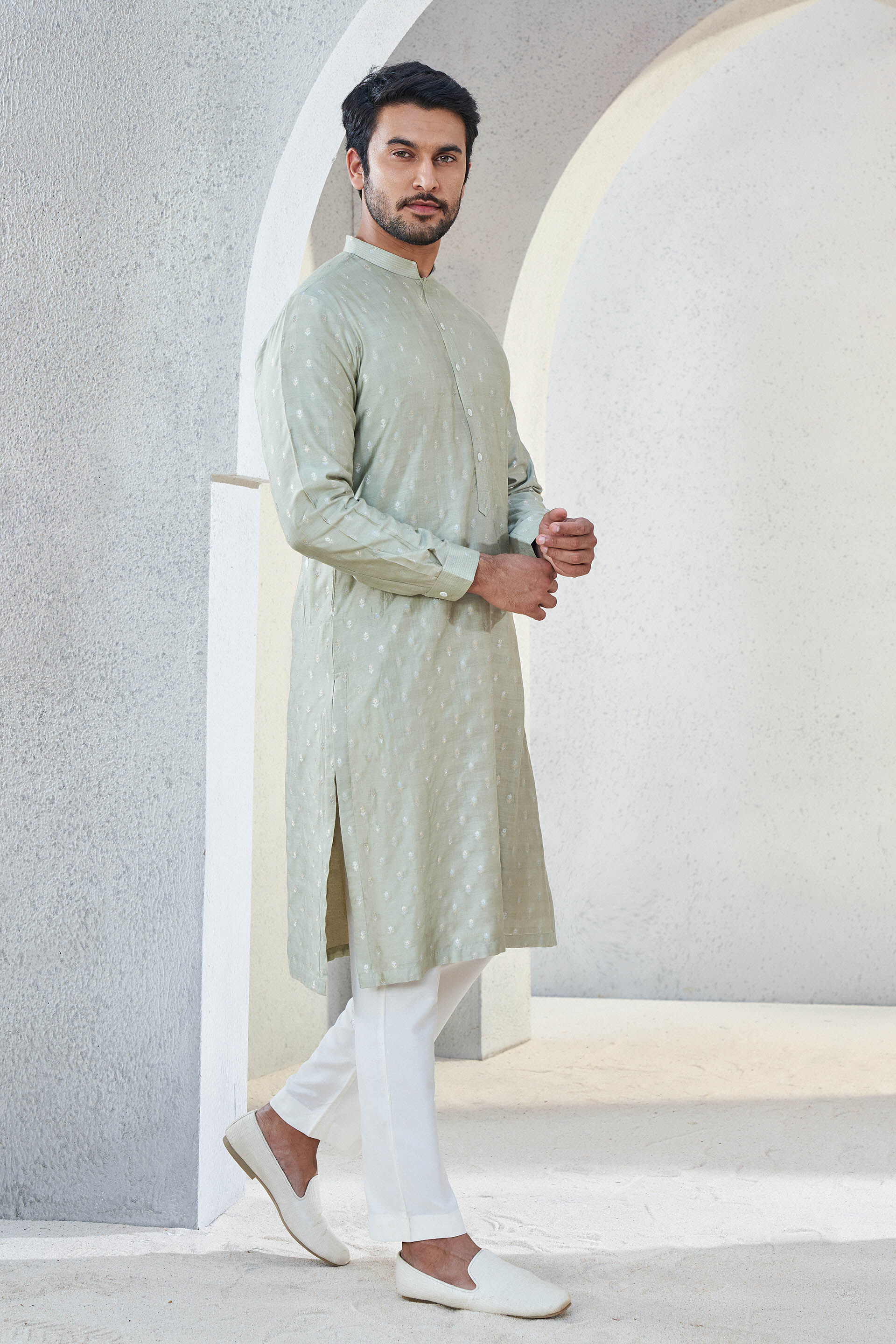 Alman Kurta - Sage, Sage, image 2
