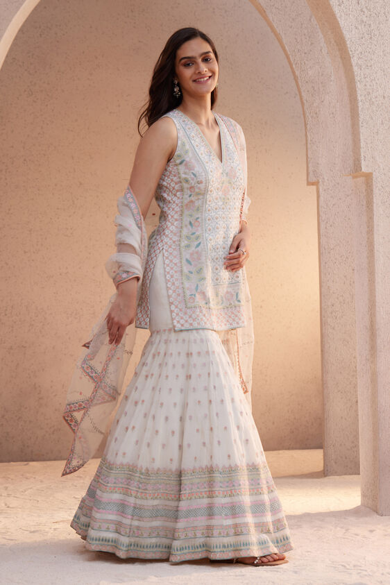 Farhin Suit Set - Ivory, Ivory, image 2