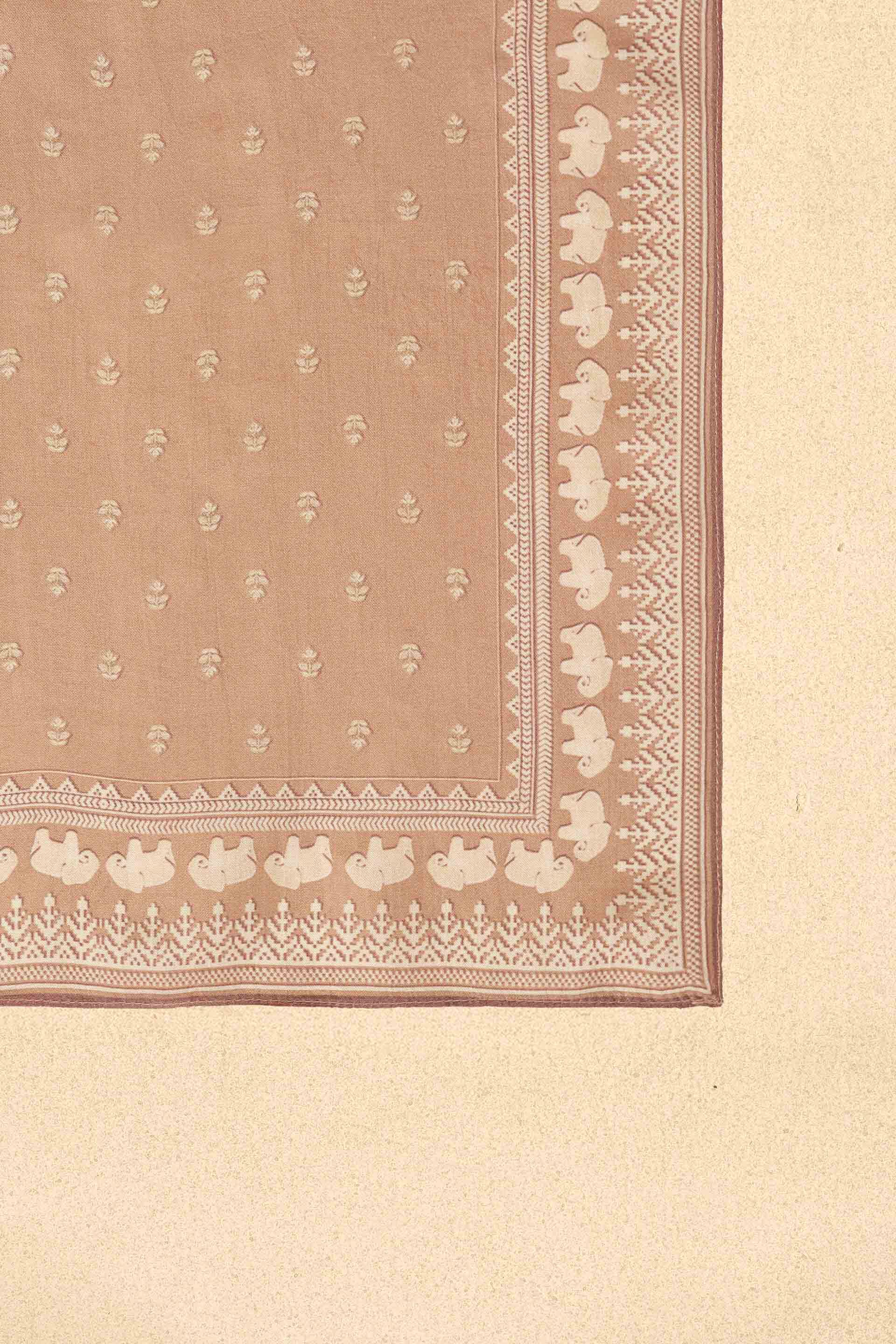 Aziz SIlk Pocket Square - Salmon