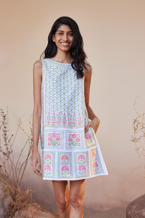 Luna Dress, White, image 4