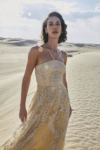 Aasfa Gown - Nude, Nude, image 1