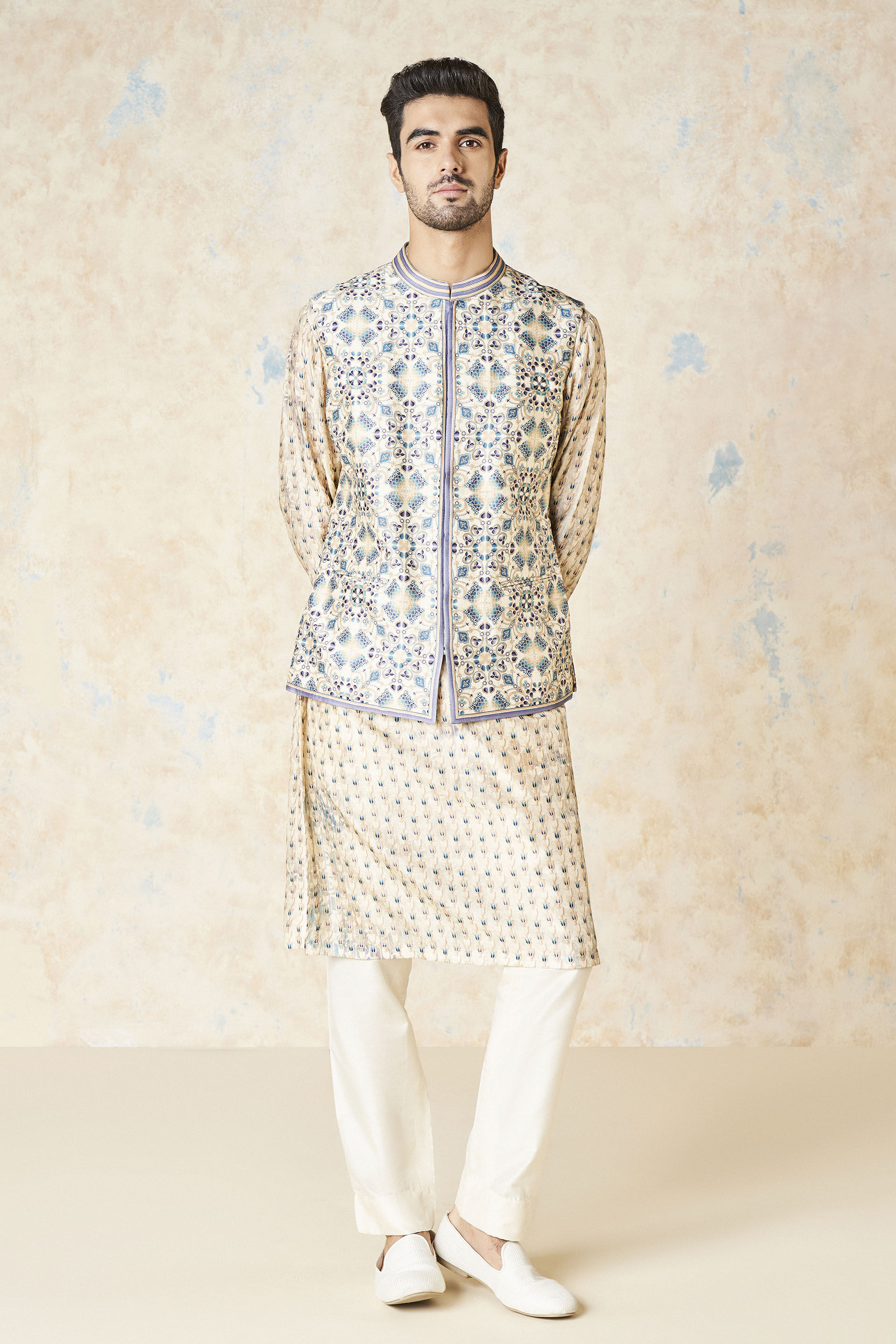Evyavan Nehru Jacket - Sand