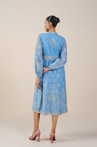 Amberlie Embroidered Mul Dress - Blue, Blue, image 3