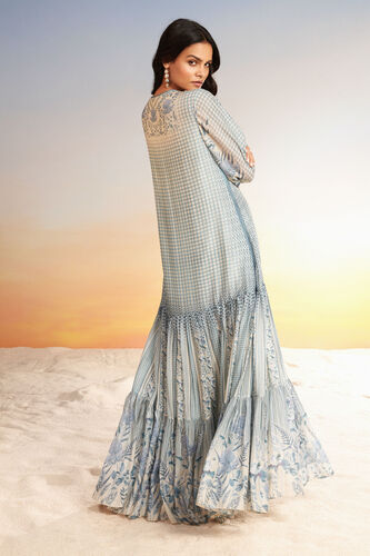 Neela Tiered Kaftan - Blue, Blue, image 4