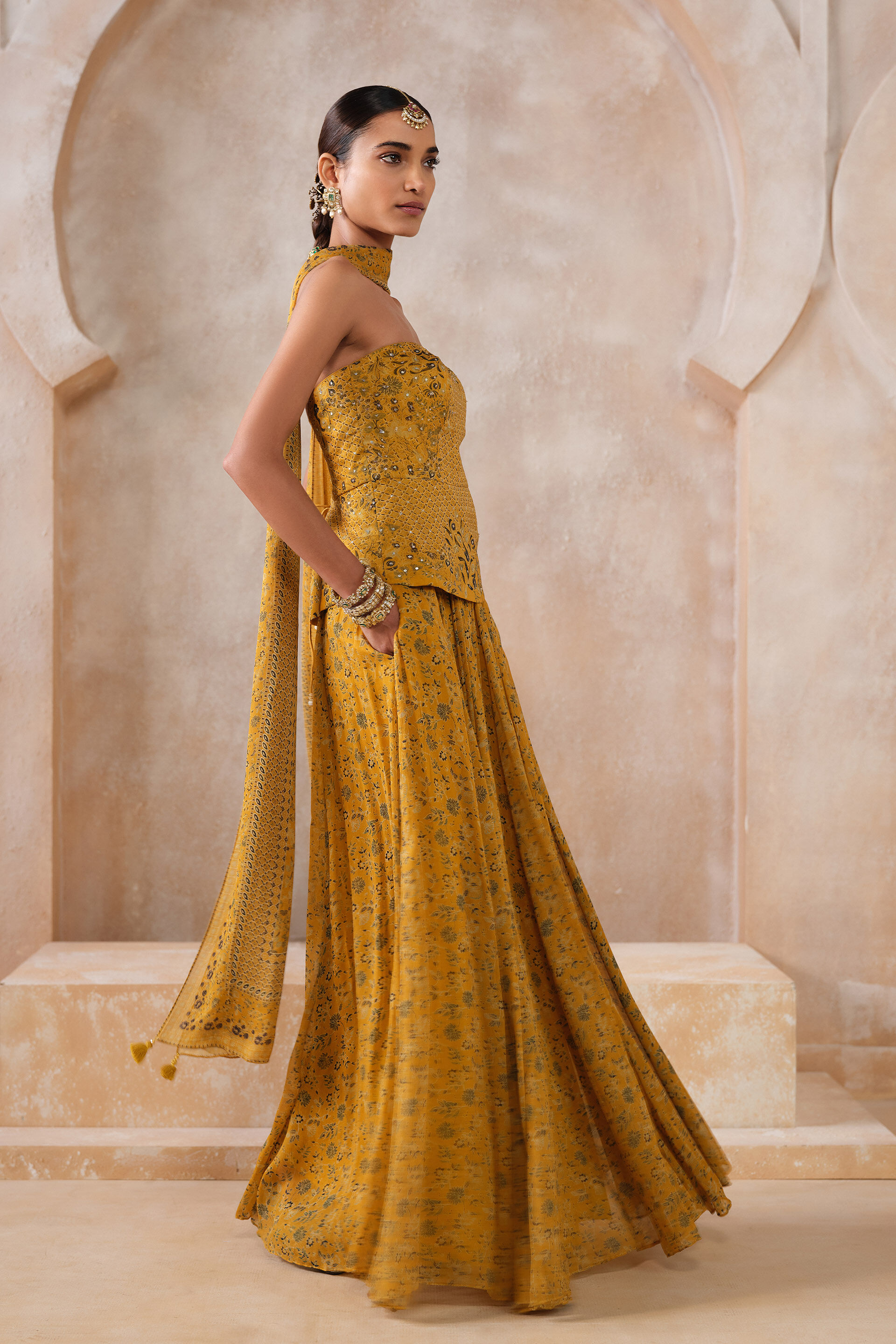 Melidora Skirt Set - Yellow, Yellow, image 3
