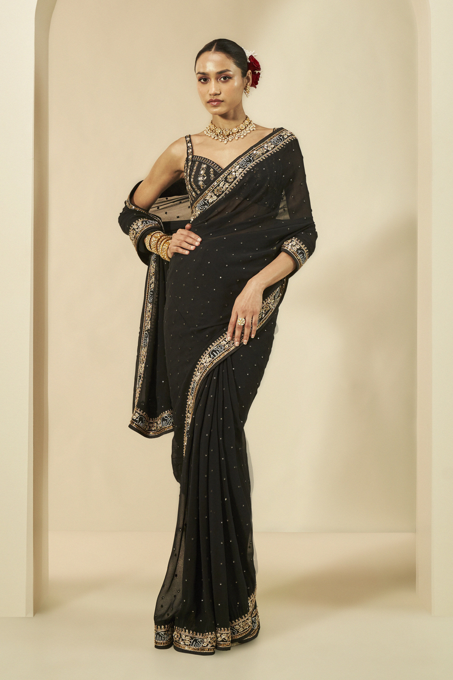 Gota Patti Organza Saree, गोटा वर्क साड़ी - Adiittiis The Conscious Design  Company, Delhi | ID: 26282183733