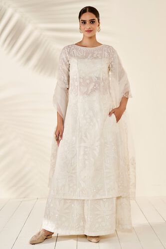 1 - Flamingo Paradise Kurta Set - Natural, image 1