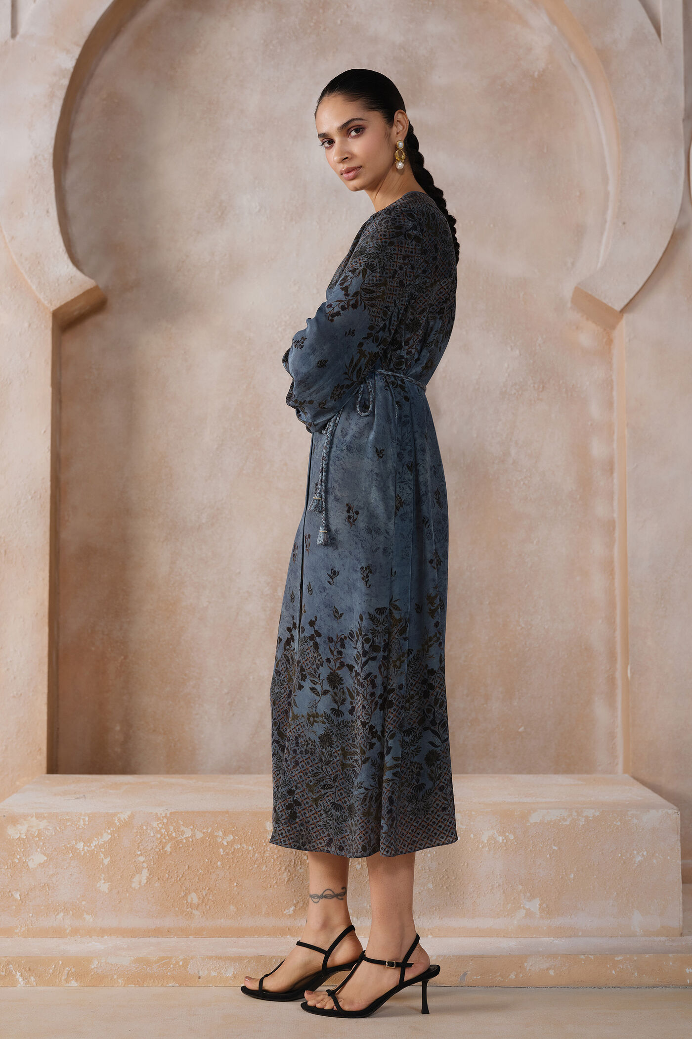 anita dongre blue dress Twila Dress