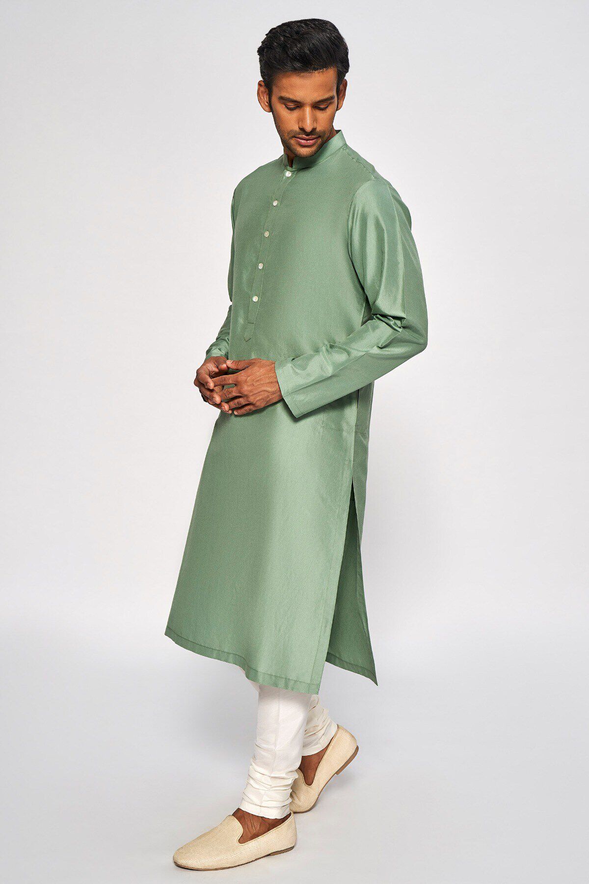 2 - Ishir Kurta &ndash;  Sage Green, image 2