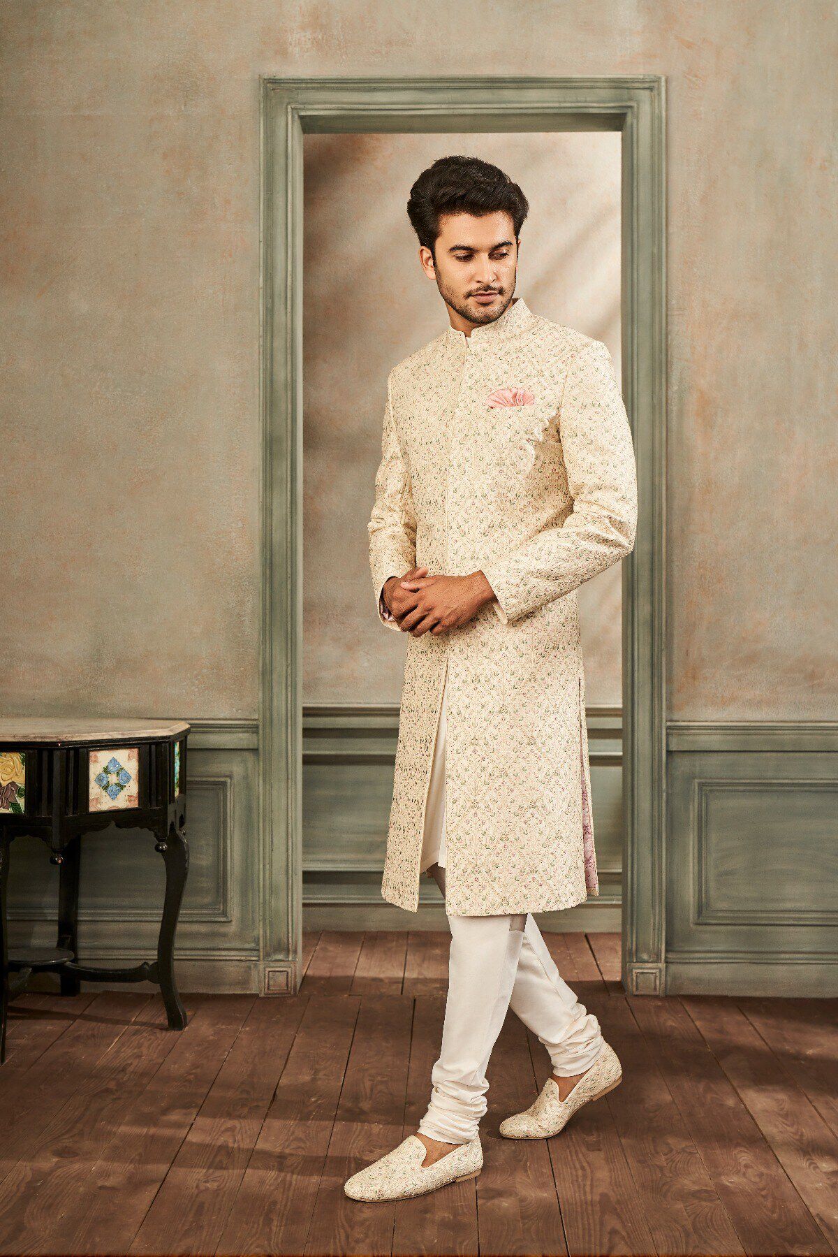 Kunsh Sherwani - Ivory