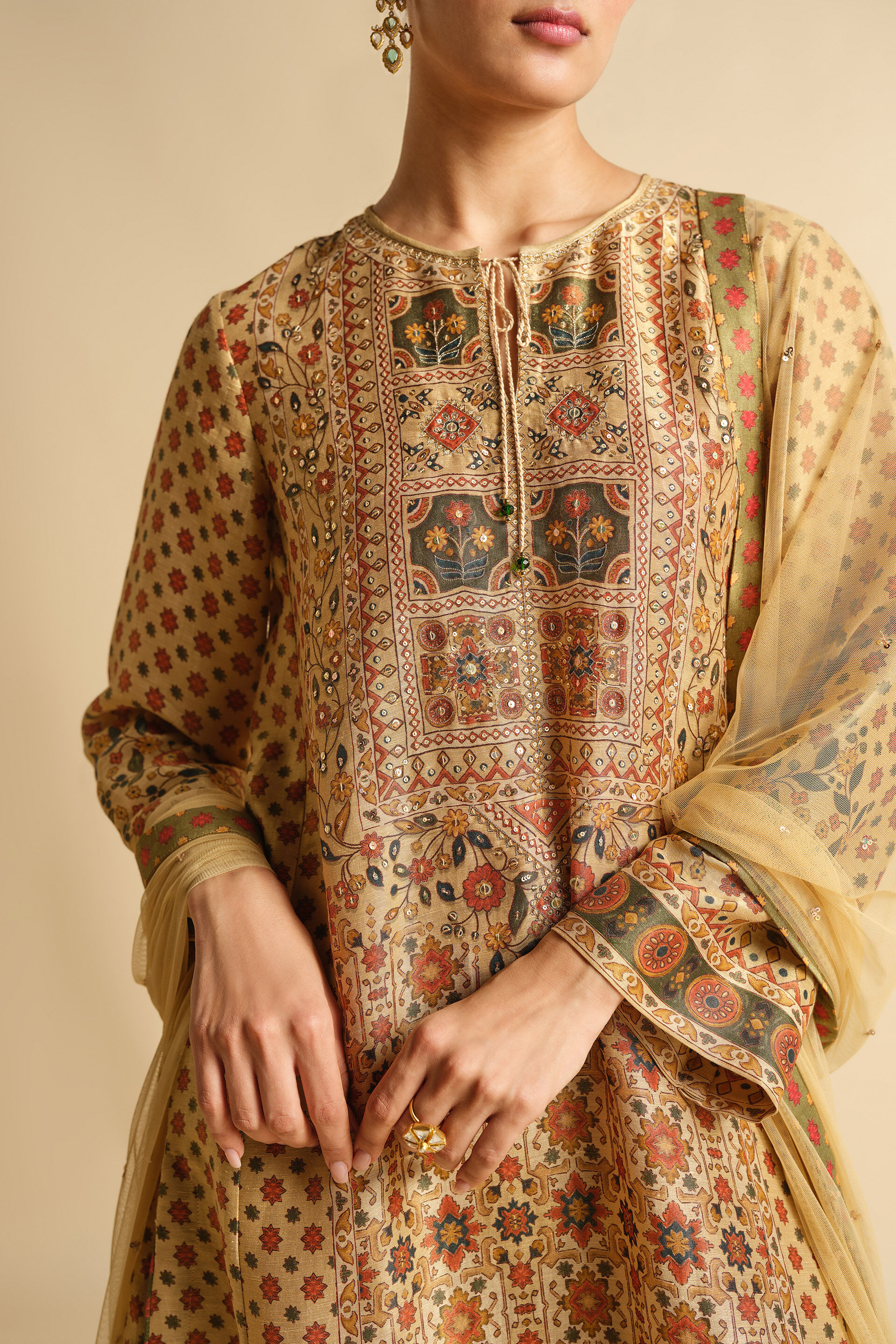 Sija Suit Set - Beige, Beige, image 4