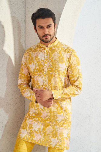 Malhar Kurta - Mustard, Mustard, image 4