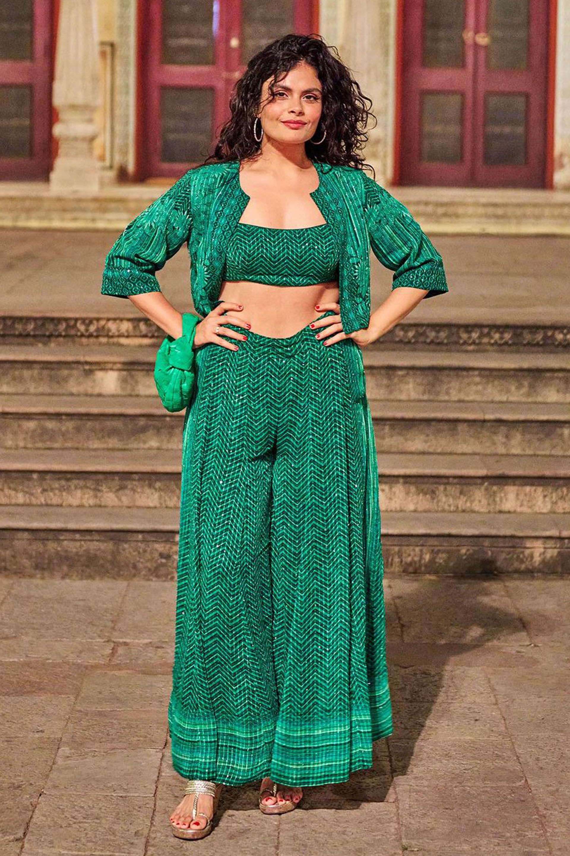 Buy Lysandra Jacket Set Green Online for Women from Anita Dongre