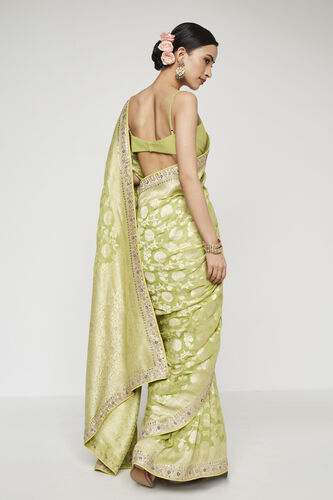 Asna Benarasi Saree - Lime, , image 3