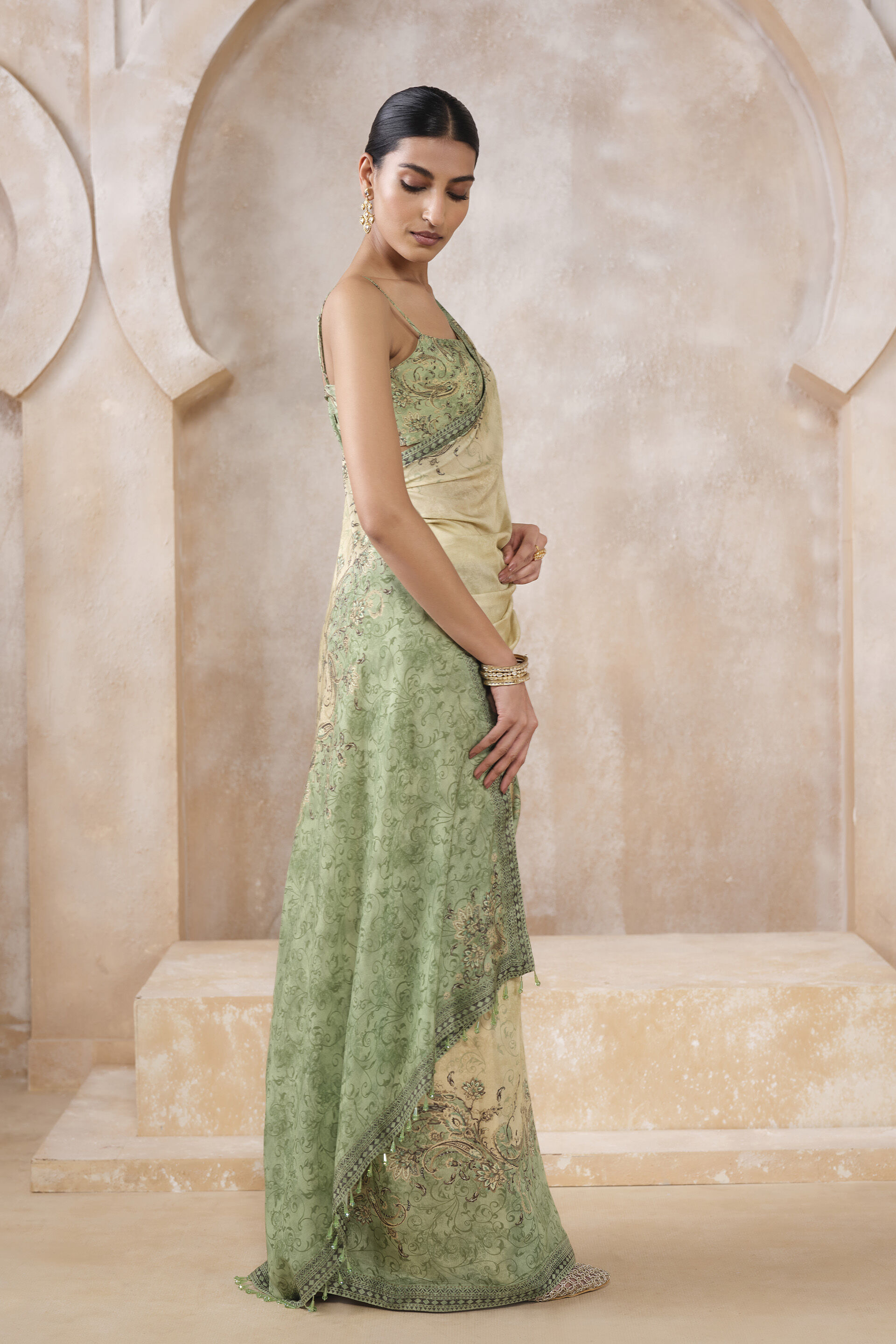 Lizbet Saree - Green, Green, image 4