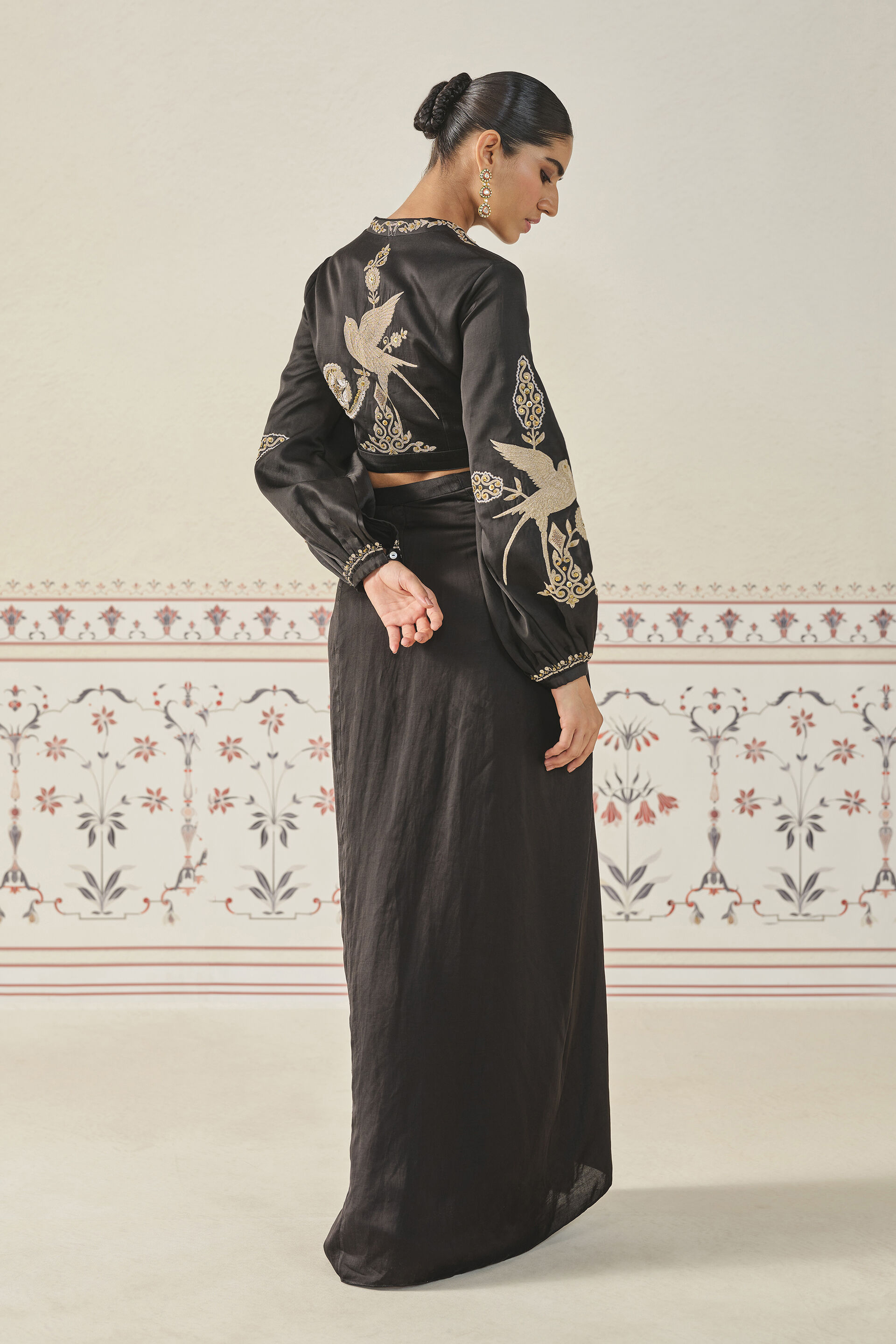 Corduroy skirt outfit designer online top