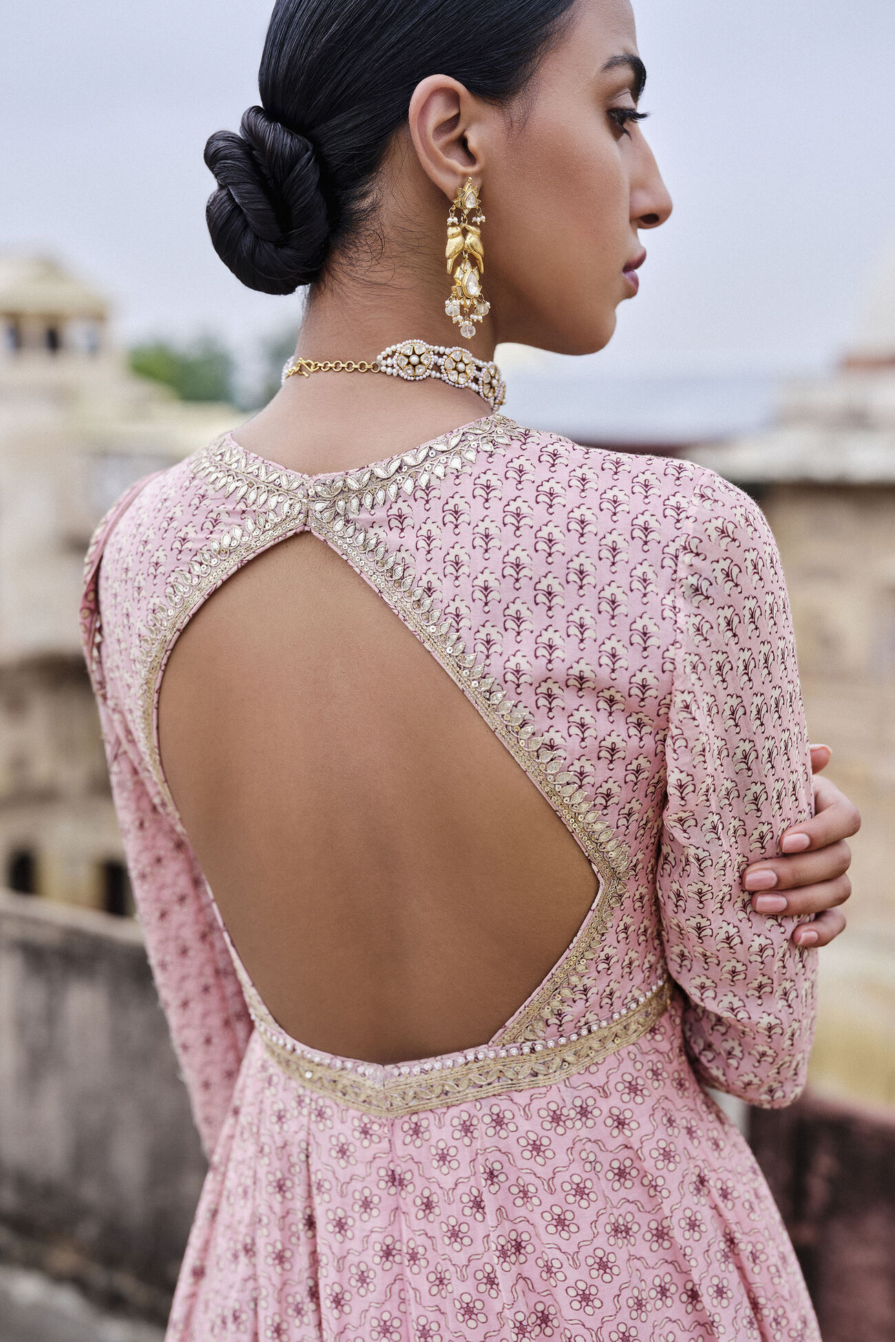 Alara Gota Patti Mul Anarkali Set - Blush, Blush, image 2