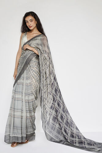 Aparna Saree Set, Grey, image 2