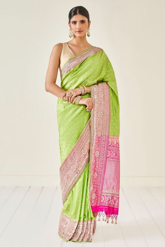 1 - Deebasri Saree Set - Lime, image 1