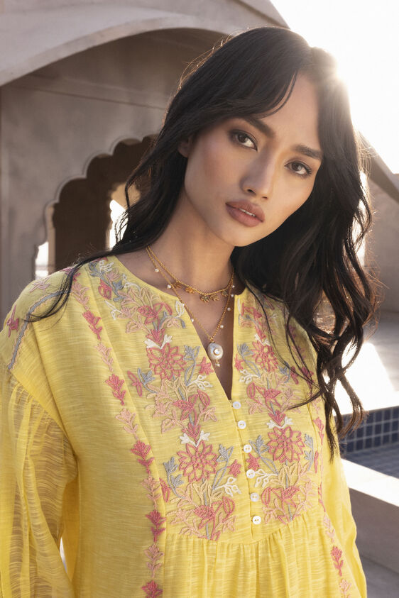 Pixie Dress - Yellow, Yellow, image 3