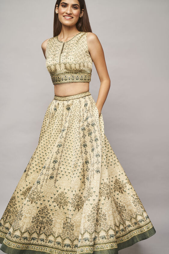 Cairo Skirt Set, Beige, image 4