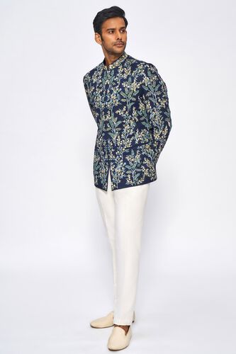 1 - Ipsit Bandhgala - Navy, image 1