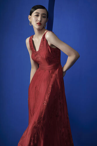 Kahlo Gown, Red, image 4