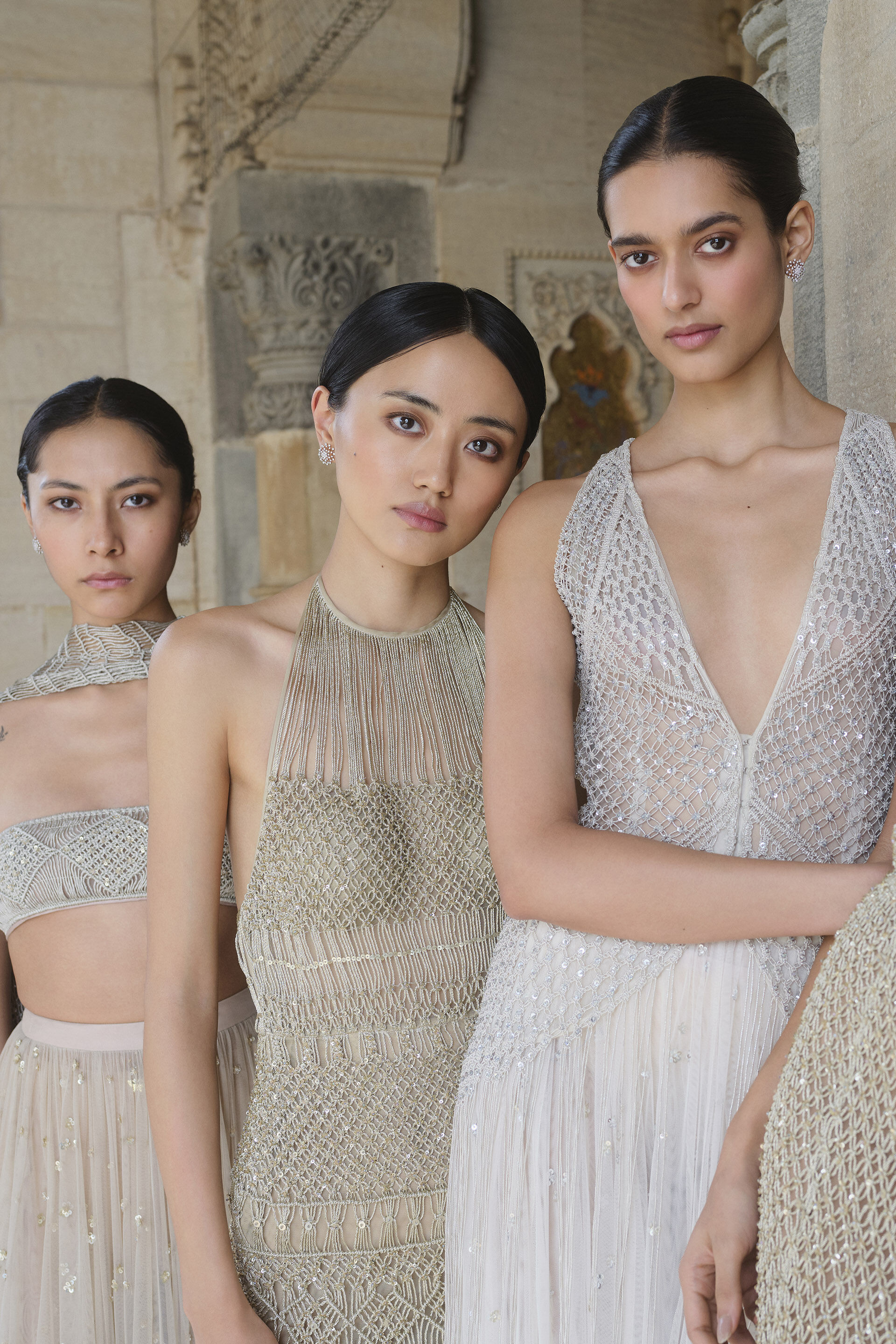 Zenebe Macrame Gown - Gold, Gold, image 7