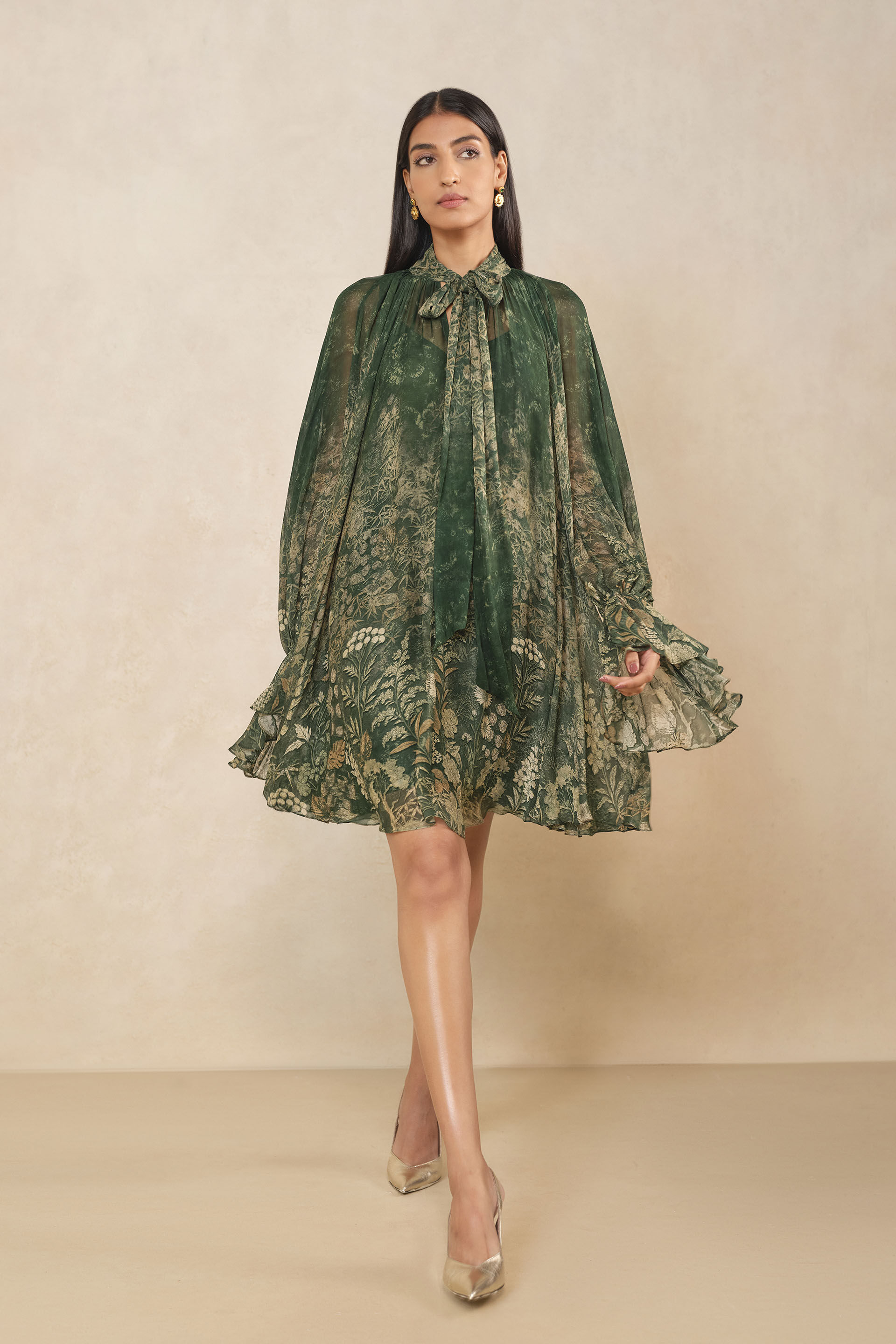 Riko Bemberg Dress - Green
