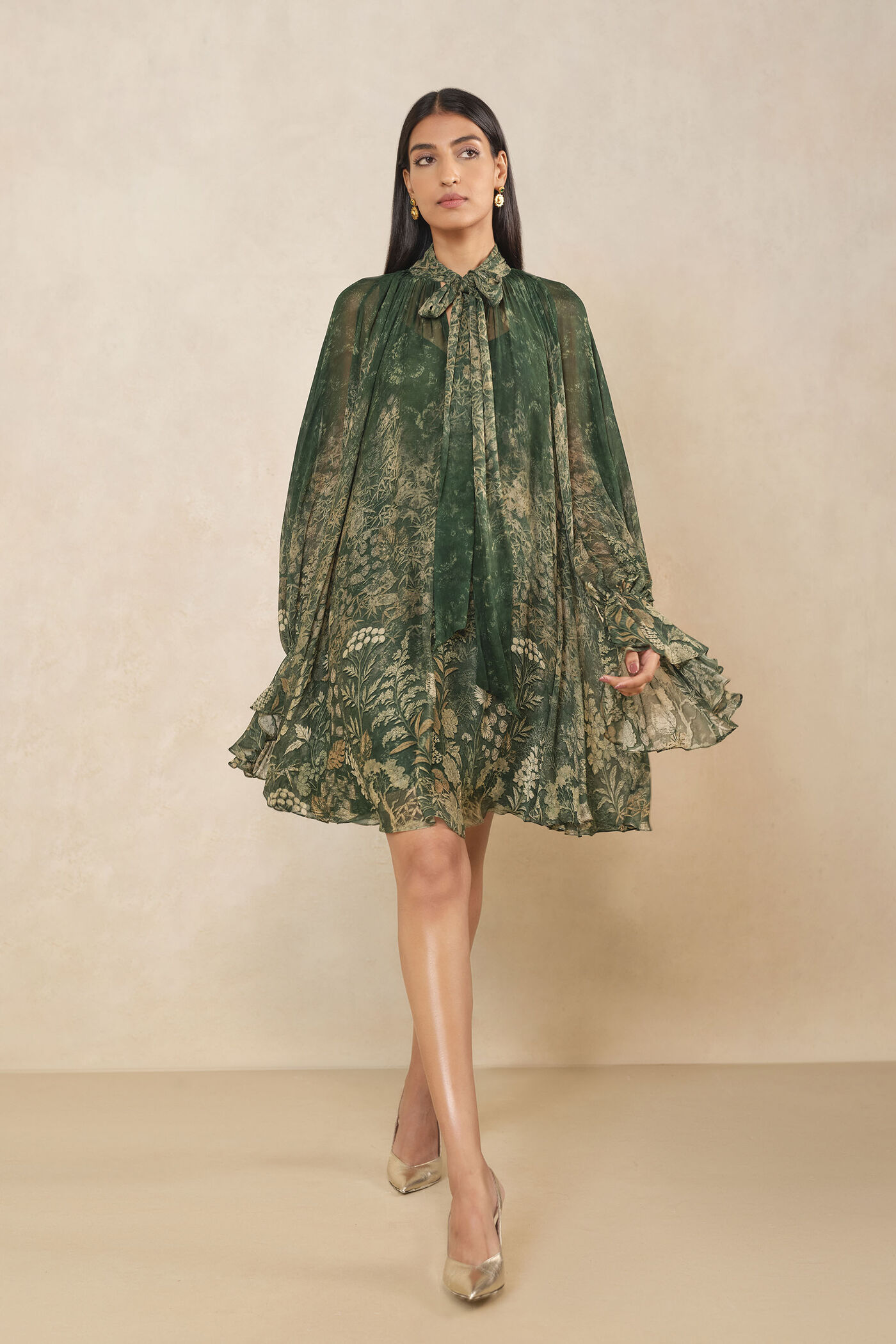 Riko Bemberg Dress - Green