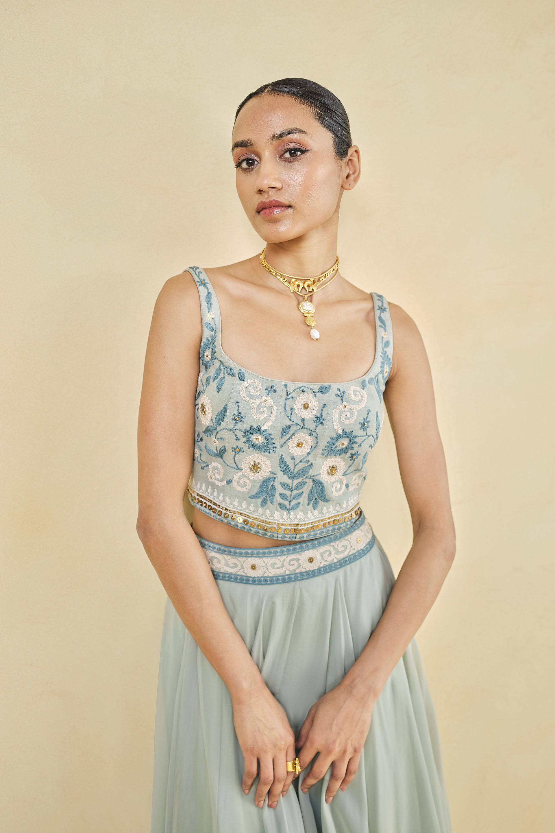 Corduroy skirt outfit designer online 2025