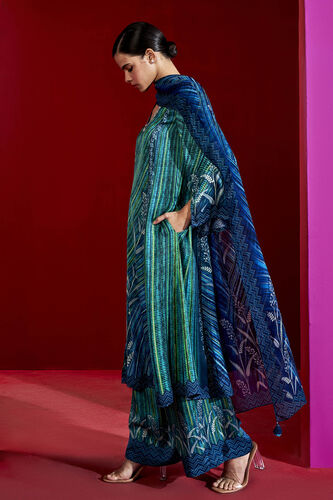 Aylin Kurta Set, Blue, image 2