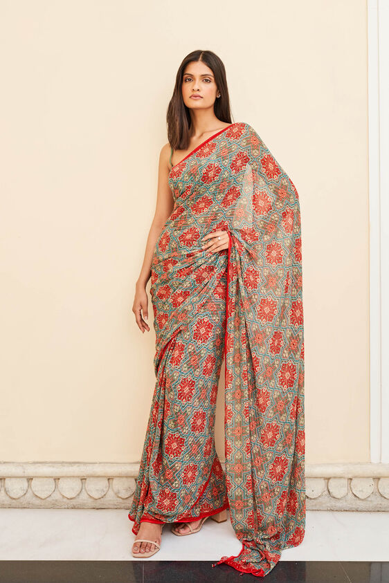 Shovana Saree - Blue, , image 3