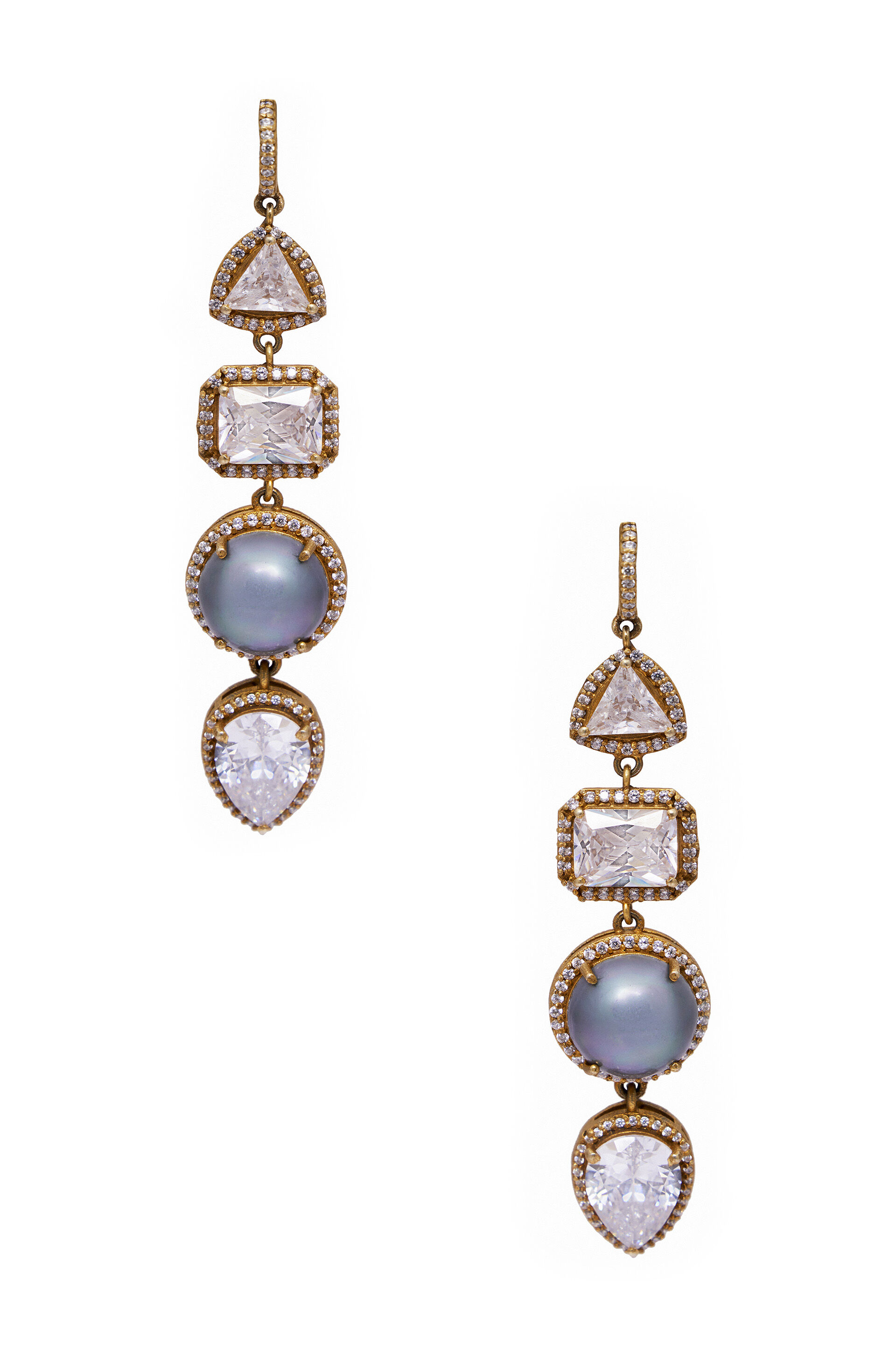 Celadon Statement Earrings, , image 1