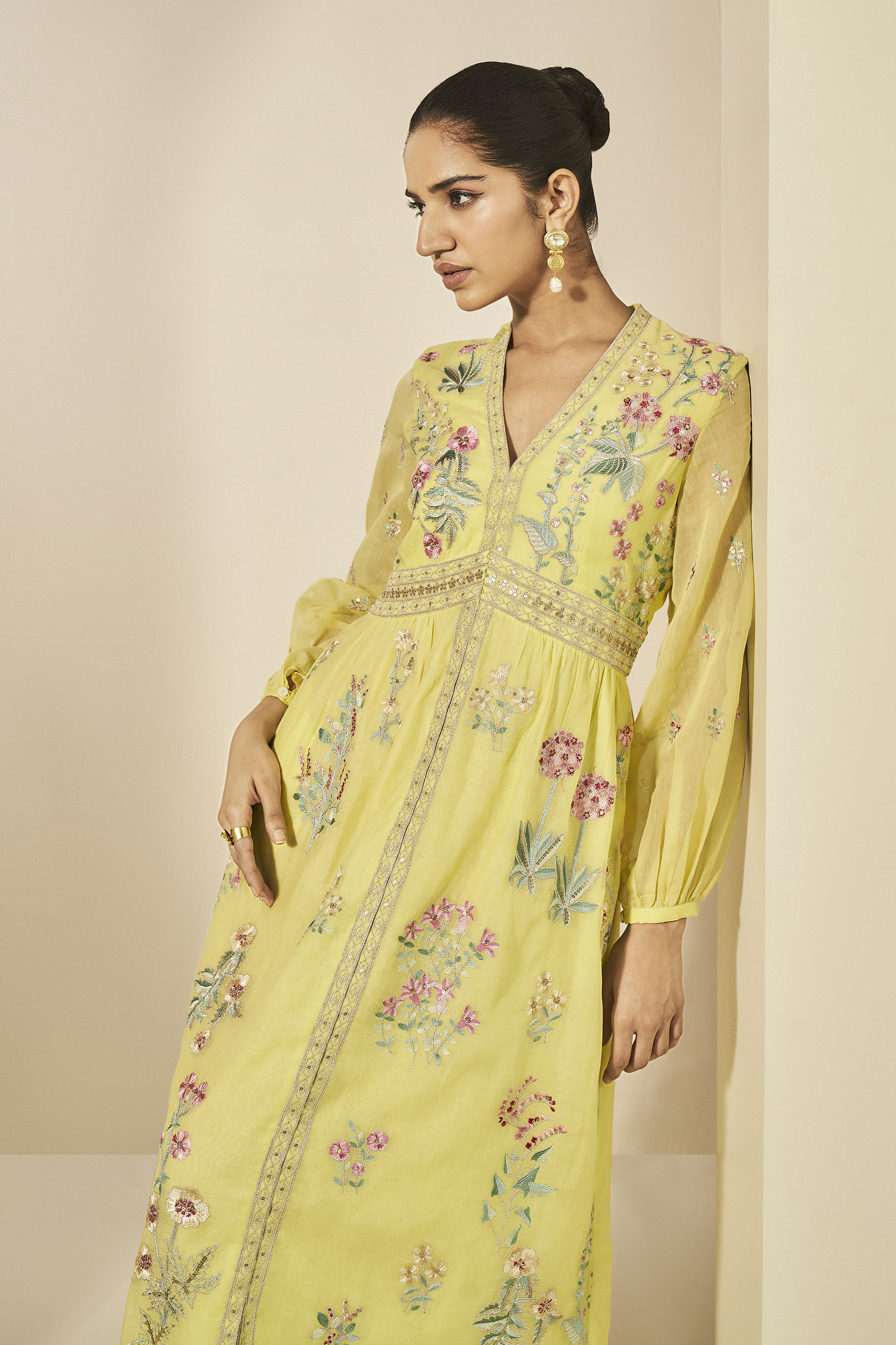 Rhapsody Kaftan - Yellow, Yellow, image 4