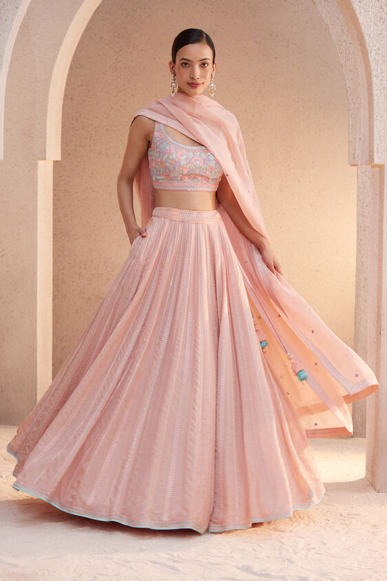 Harshini Lehenga Set - Blush, Blush, image 1