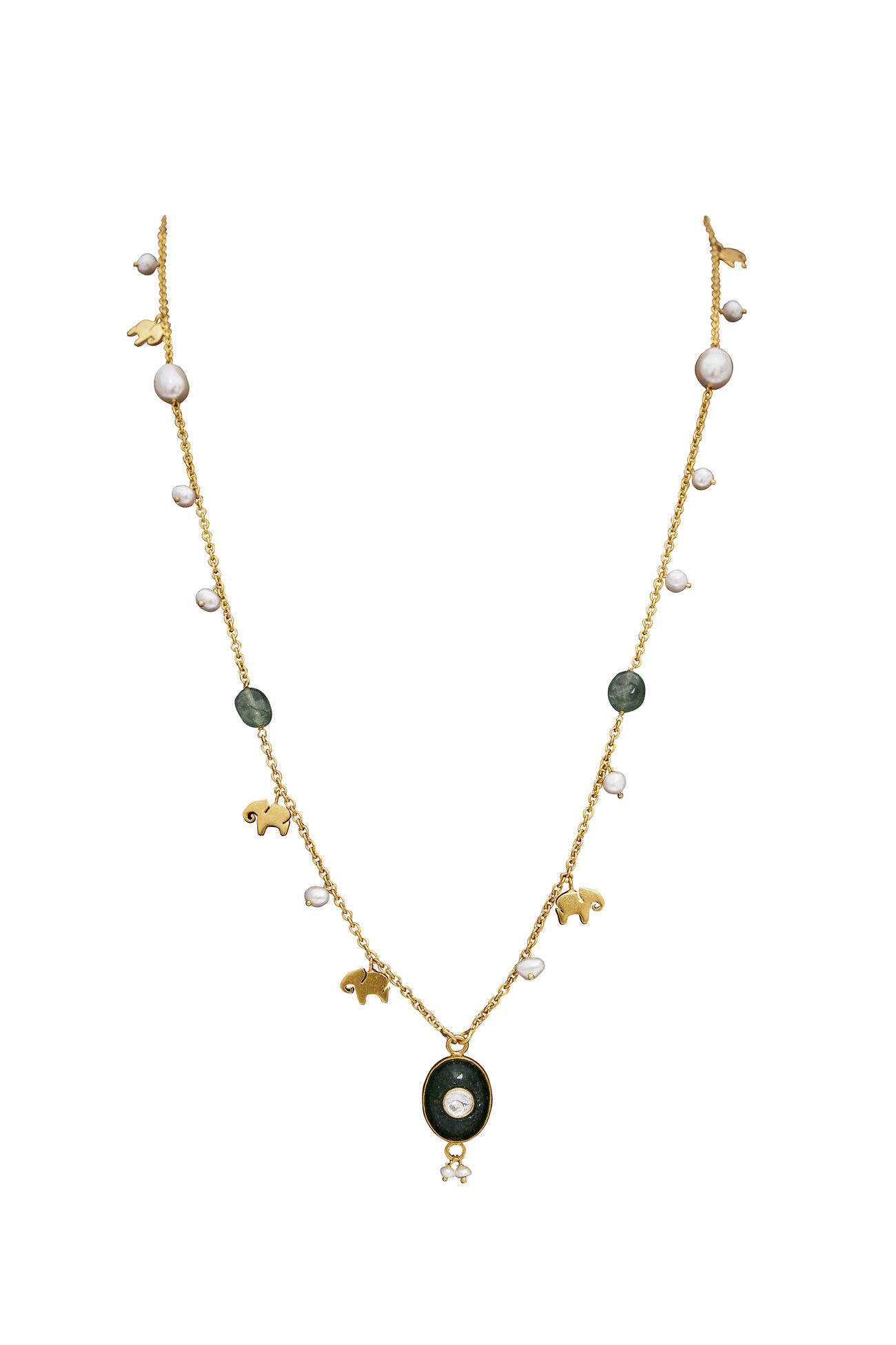 The Haathi Charm Necklace, , image 1