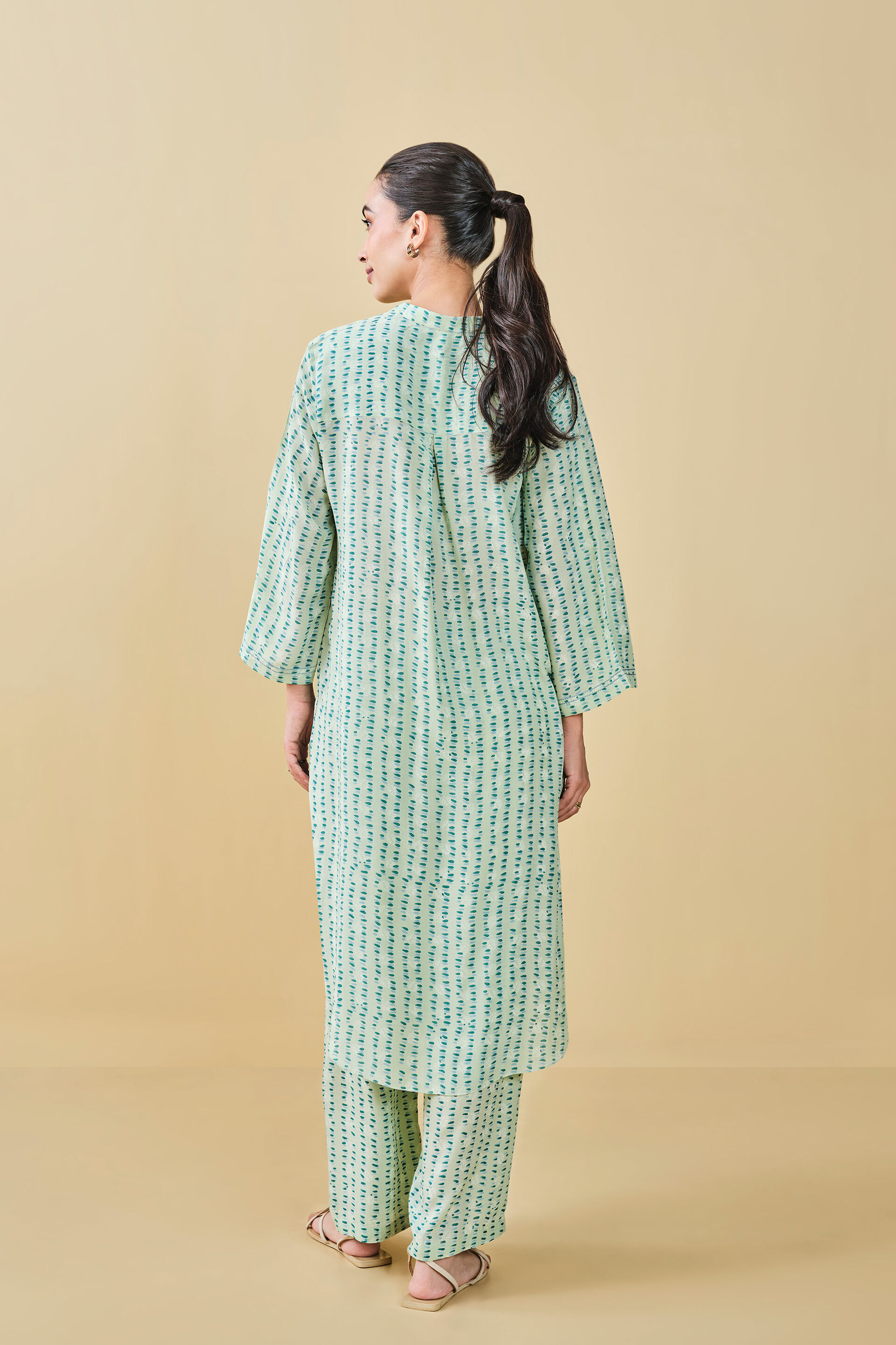 Grove Hand-block Printed Coord  - Sage, Sage, image 6