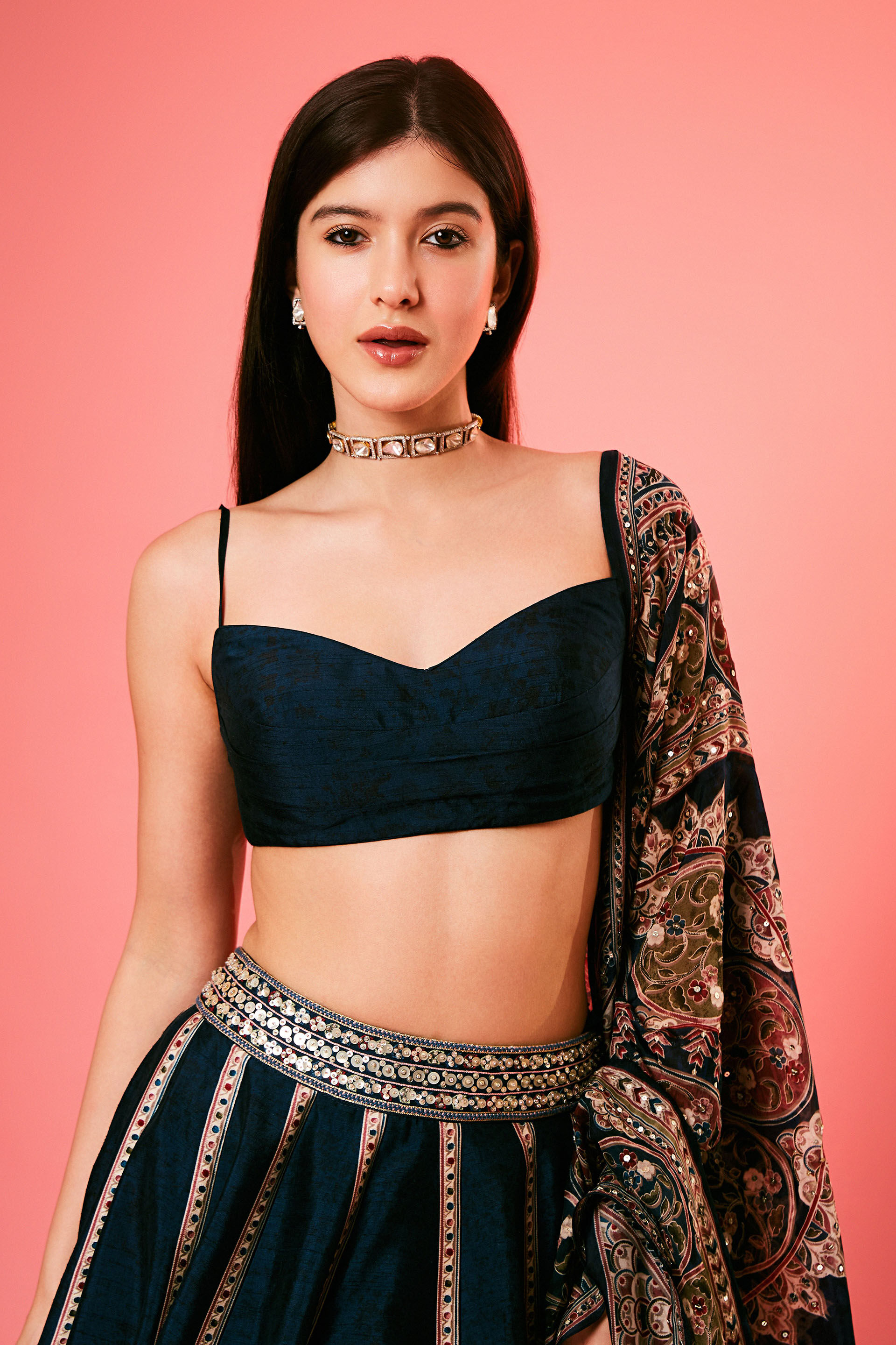 Mauve Majesty Velvet Lehenga – TradSew