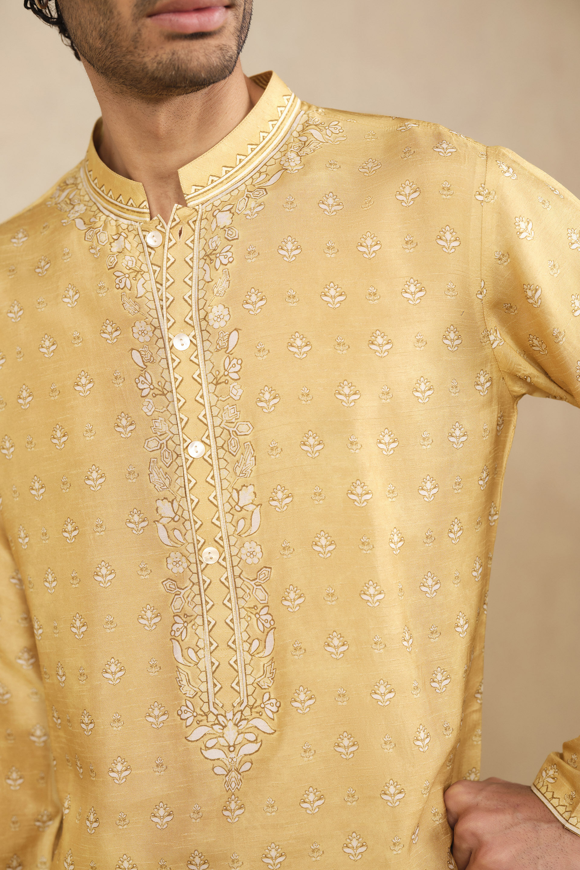 Almog Kurta - Mustard, Mustard, image 5