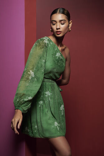 Xylia Dress - Green, Green, image 2