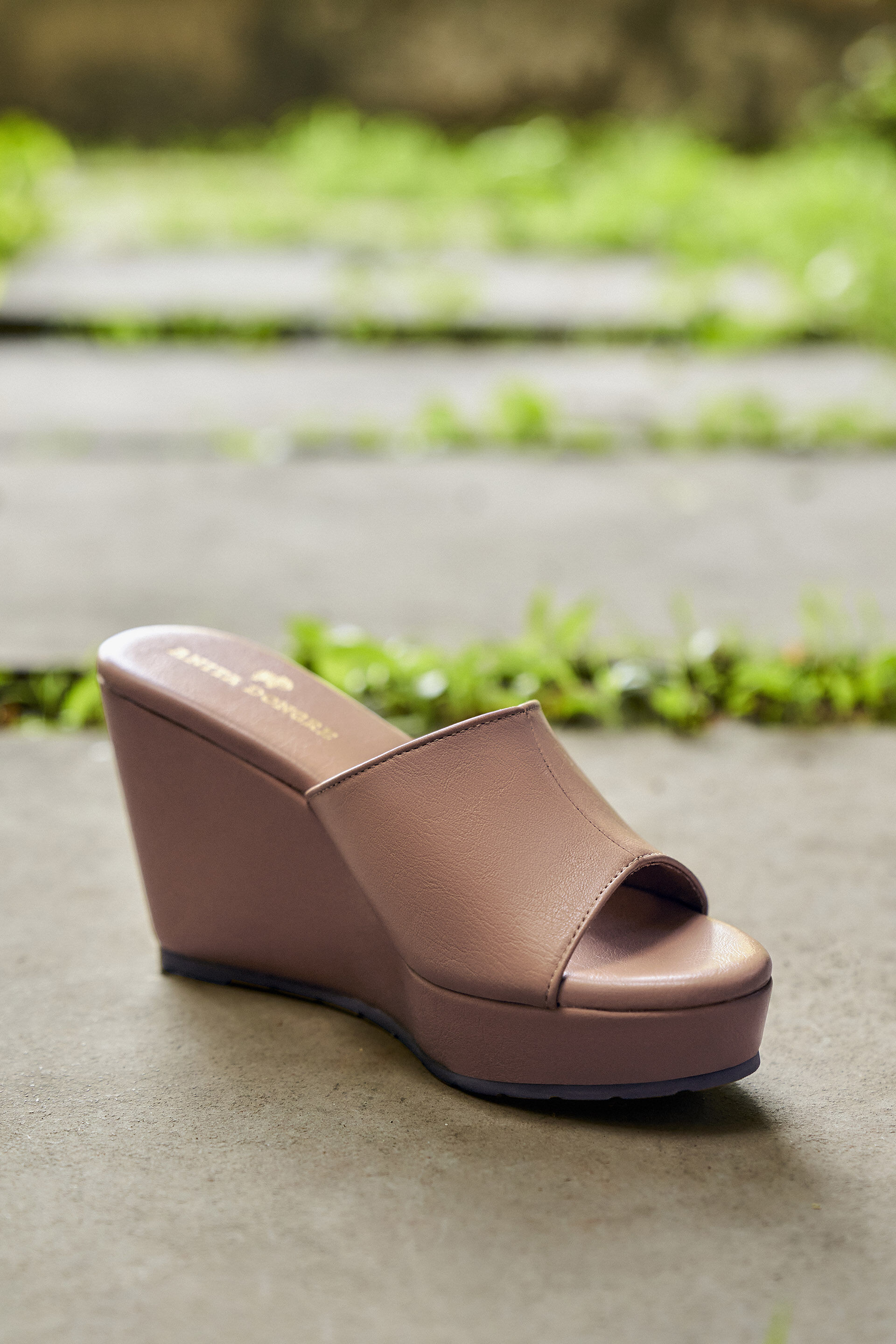 Tan slip on wedges clearance
