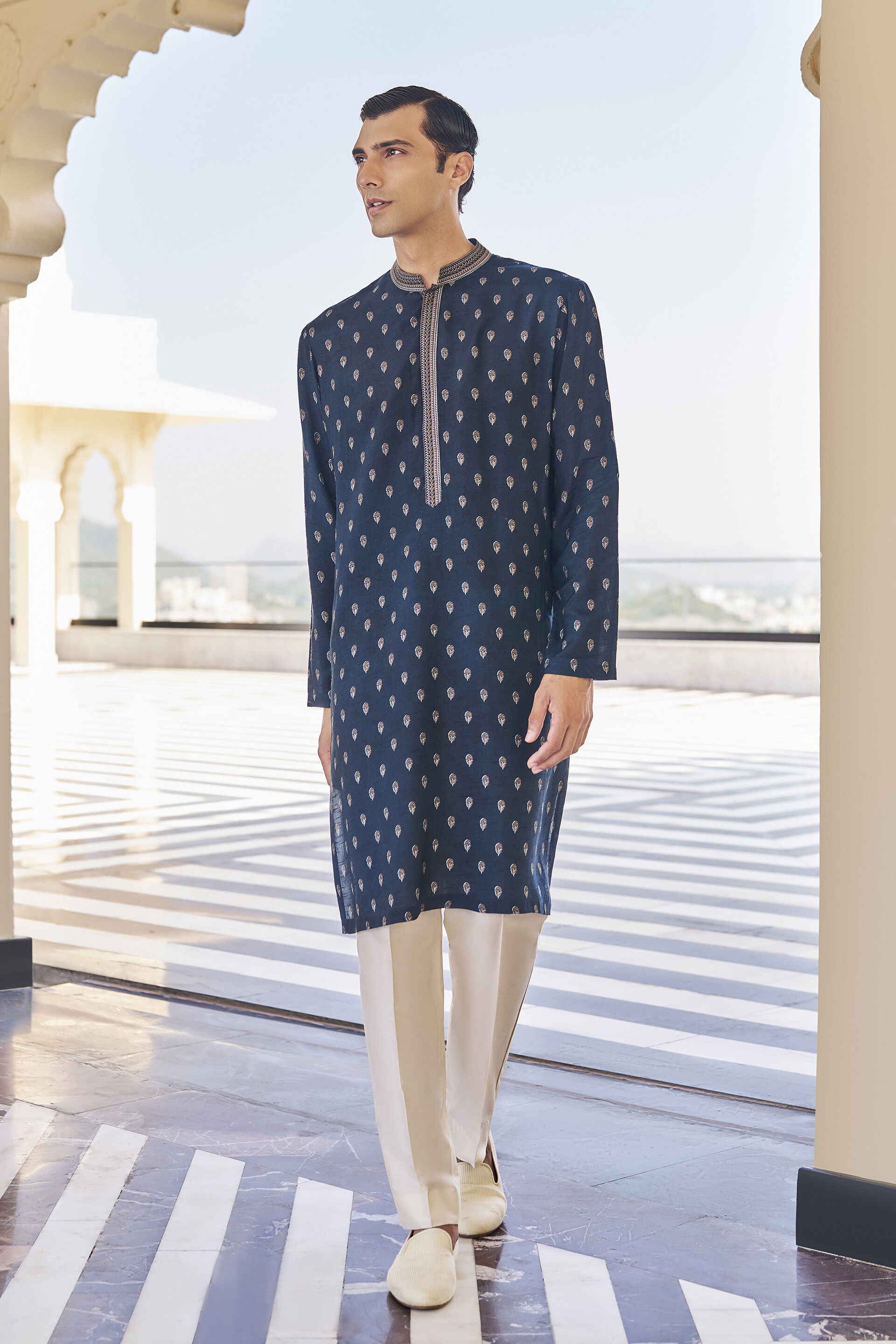 Ayan Indigo Kurta