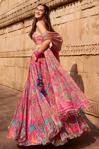 3 - Swan Song Lehenga Set - Pink, image 3