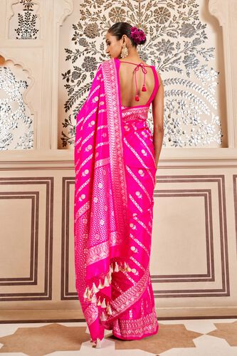 Sravya Benarasi Saree, Pink, image 2