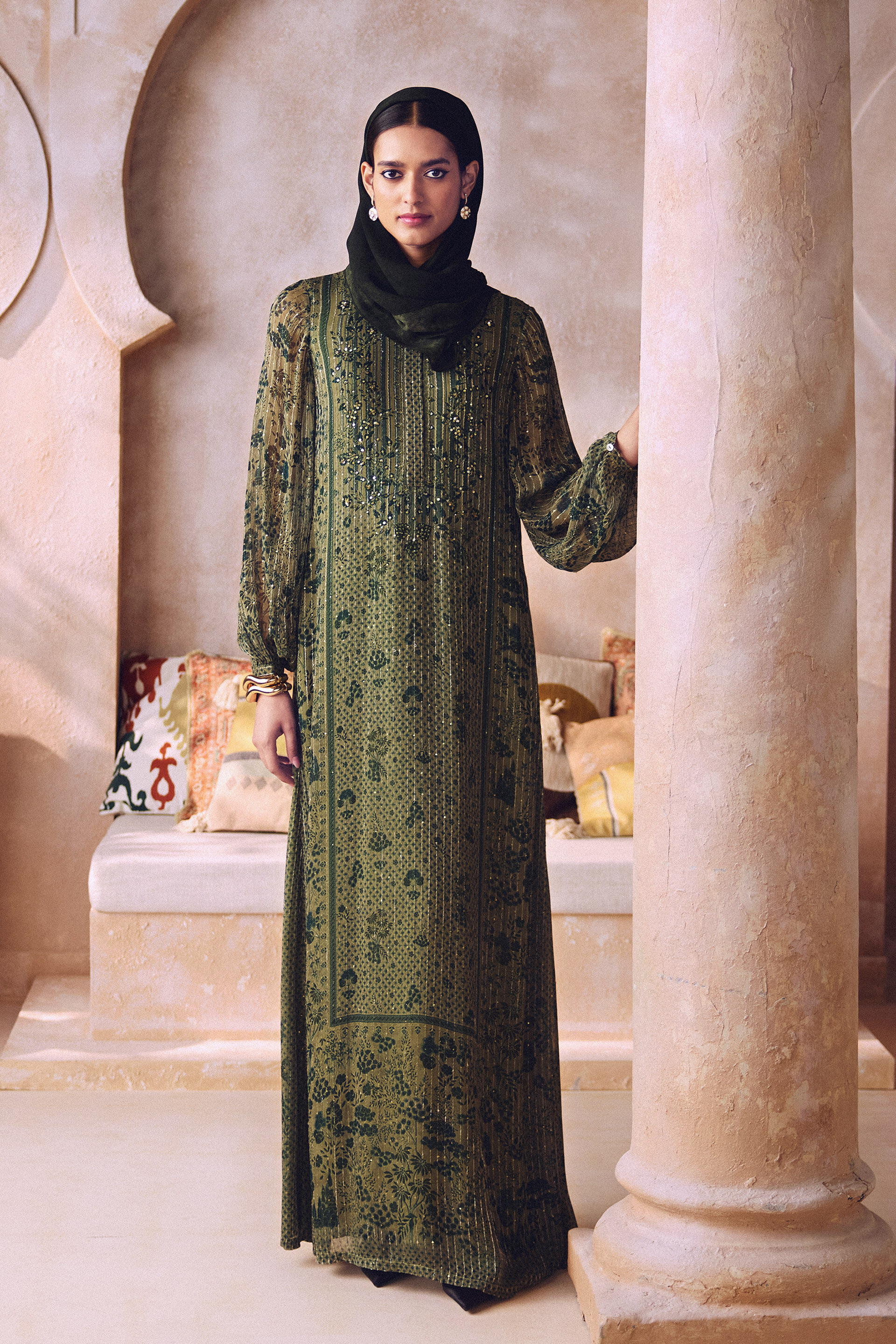 Iqra Kaftan - Green