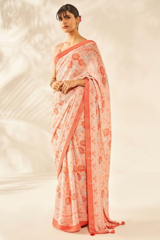 2 - Ojal Saree - Pink, image 2