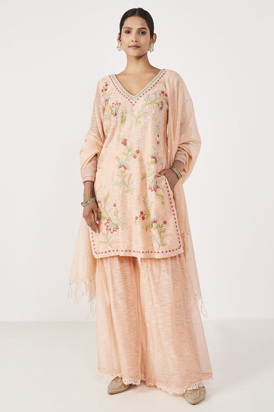 Nirup Gharara Set, Blush, image 1